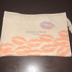 New Nordstrom beauty canvas cosmetic bag